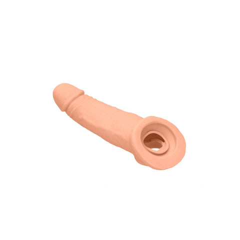 REALROCK 9'' Realistic Penis Extender with Rings 22.9 cm Sleeve > Sex Toys For Men > Penis Sleeves