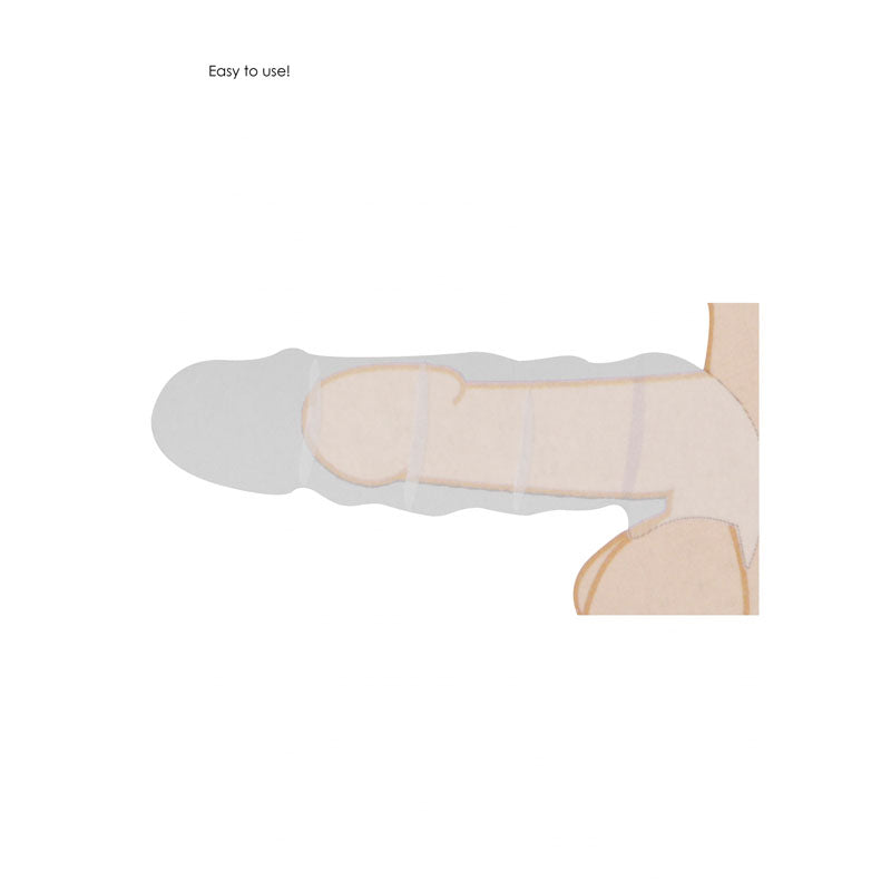REALROCK 9'' Realistic Penis Extender with Rings 22.9 cm Sleeve > Sex Toys For Men > Penis Sleeves
