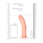 REALROCK Realistic Curved Dildo with Suction Cup – 18 cm Insertable Length Dildo > Dildos > Realistic Dildos
