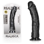 RealRock Realistic Curved Dildo with Suction Cup – 23 cm PVC Dildo Black > Dildos > Realistic Dildos