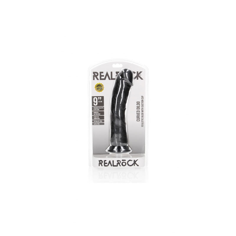 RealRock Realistic Curved Dildo with Suction Cup – 23 cm PVC Dildo > Dildos > Realistic Dildos