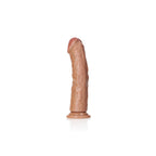 RealRock Realistic Curved Dildo with Suction Cup 9 Inch Tan