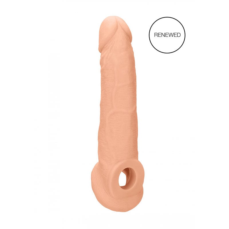 REALROCK Realistic Penis Extender with Rings 22.9 cm Sleeve Penis Sleeve > Sex Toys For Men > Penis Sleeves