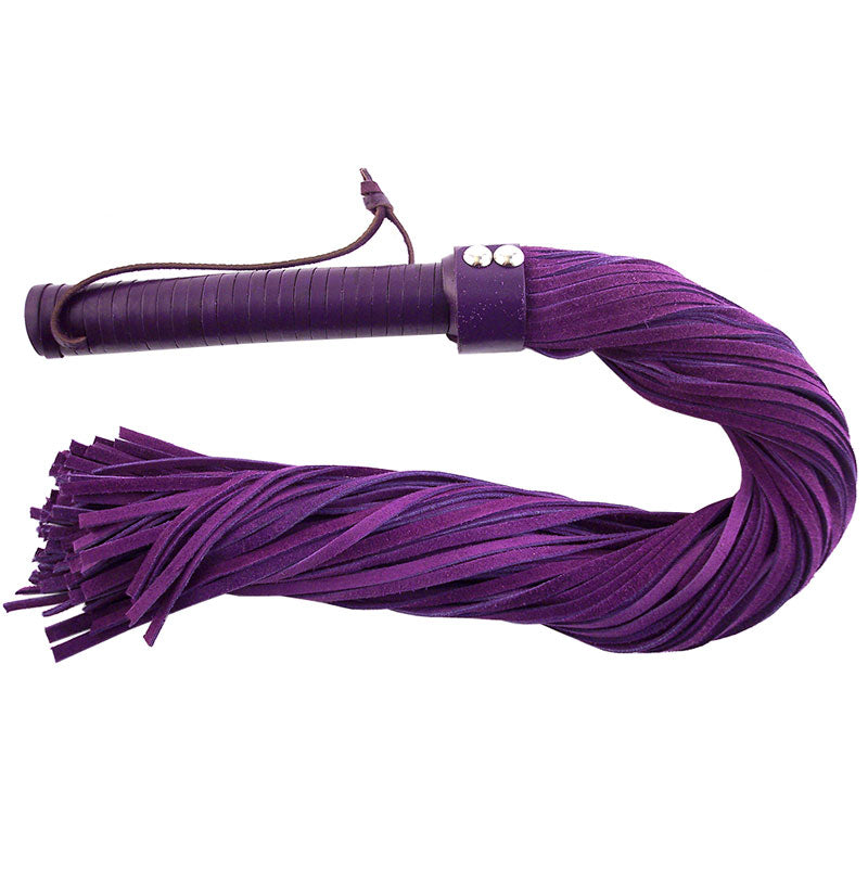 Rouge Garments Purple Suede Flogger For Sensual Play Default Title > Bondage Gear > Whips