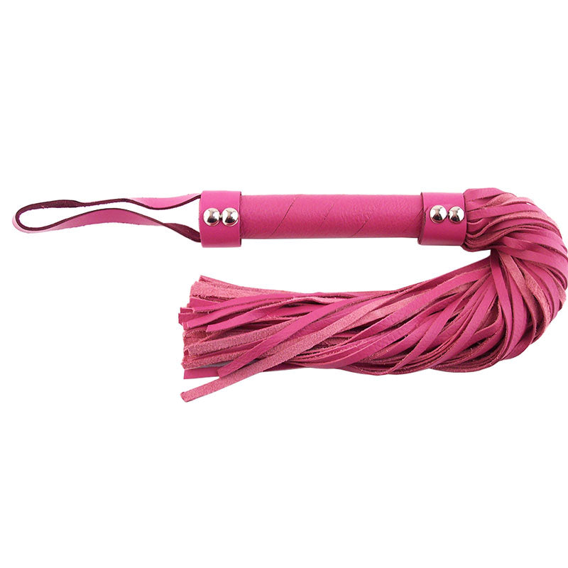 Rouge Garments Pink Leather Flogger Default Title > Bondage Gear > Whips