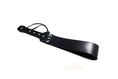 Rouge Garments Folded Leather Paddle Black Compact Design Default Title > Bondage Gear > Paddles