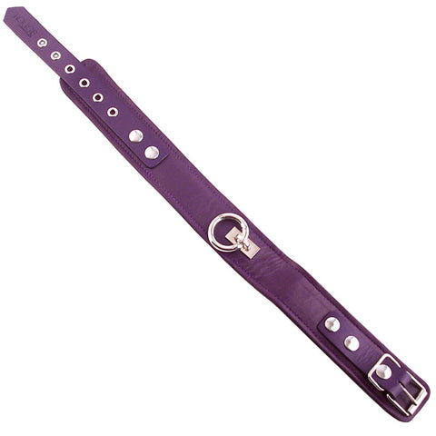 Rouge Garments Plain Leather Collar – Adjustable 1.75 Inch Wide Collar Default Title > Bondage Gear > Collars & Leashes