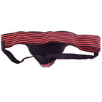 Rouge Garments Sporty Leather Jock (Black and Red) – Leather Male Jockstrap > Clothes > Jockstraps