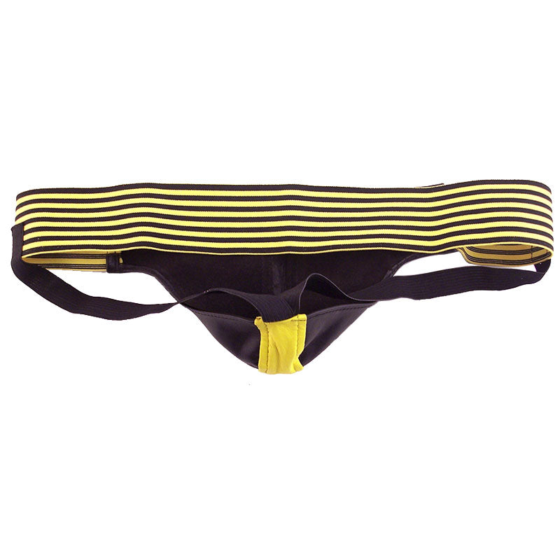 Rouge Garments Jock (Black and Yellow) – Leather Men's Jockstrap > Sexy Briefs > Male