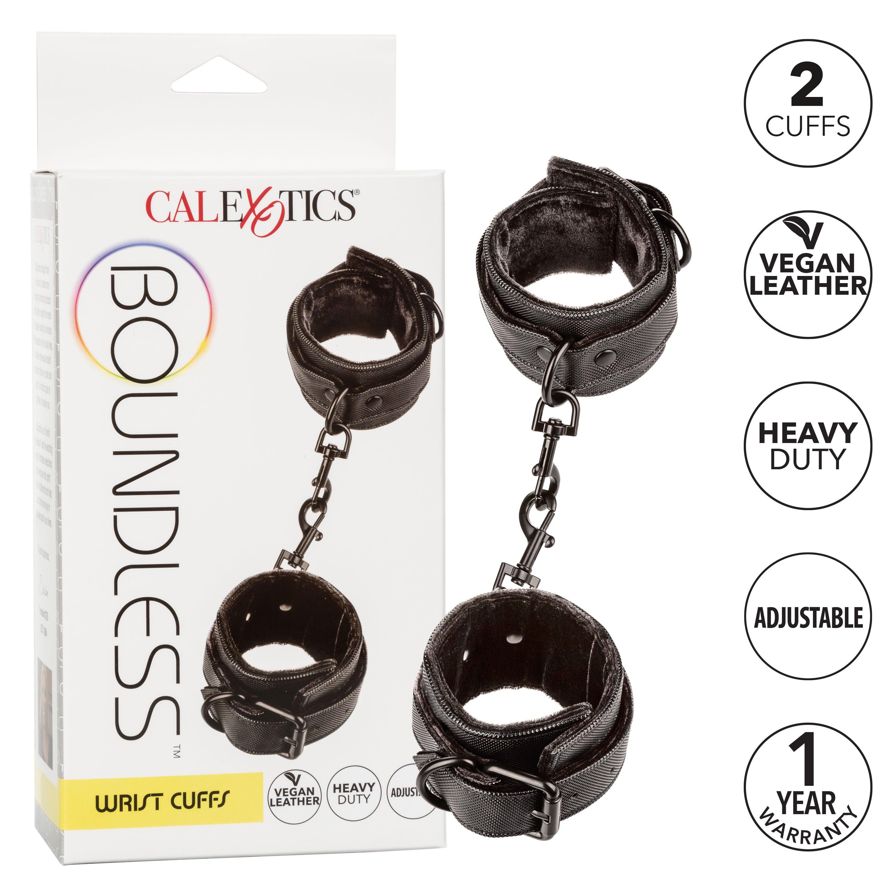 Boundless Wrist Cuffs – Adjustable Restraint Wrist Cuffs > Clothes > Unisex Leather