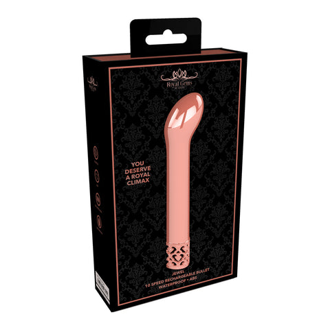 Royal Gems Jewel Rechargeable G Spot Bullet Rose Gold BULLETS