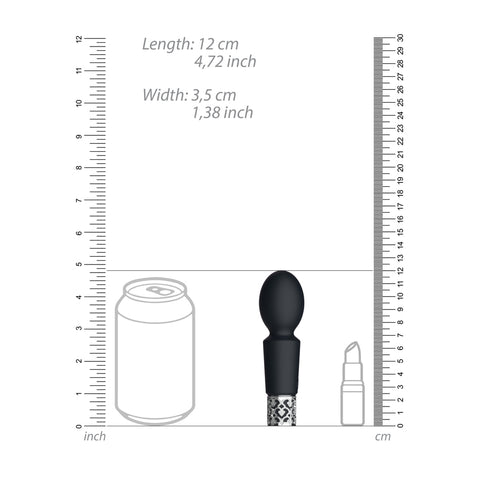 Royal Gems Brilliant Rechargeable Bullet Vibrator Black > Sex Toys For Ladies > Mini Vibrators