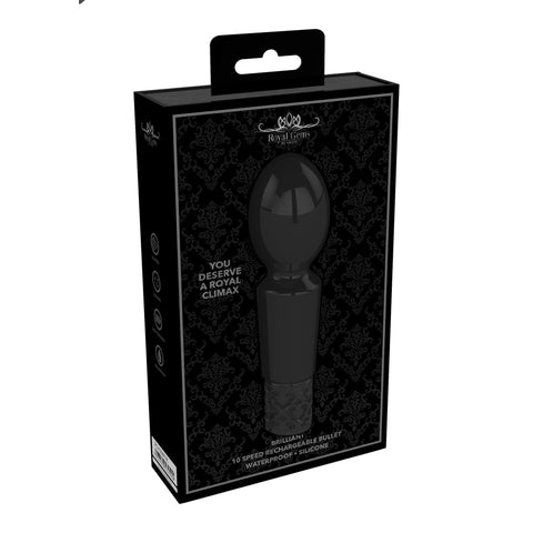 Royal Gems Brilliant Rechargeable Bullet Vibrator Black > Sex Toys For Ladies > Mini Vibrators