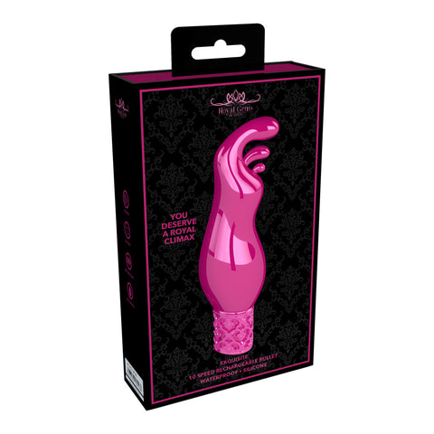 Royal Gems Rechargeable Silicone Bullet Vibrator Pink > Sex Toys For Ladies > Mini Vibrators