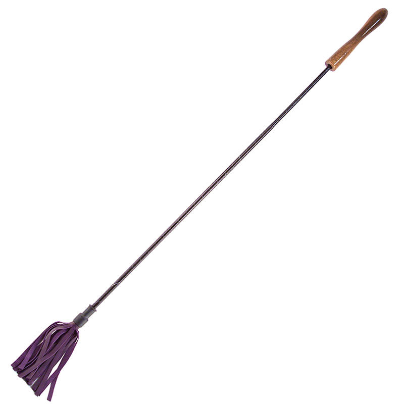 Rouge Garments Riding Crop With Wooden Handle Purple Default Title > Bondage Gear > Whips