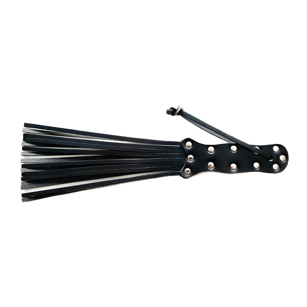 Rouge Leather Spiral Paddle For Couples Bondage Play