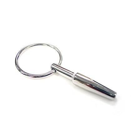 Rouge Stainless Steel Urethral Probe With Grip Ring Secondary image