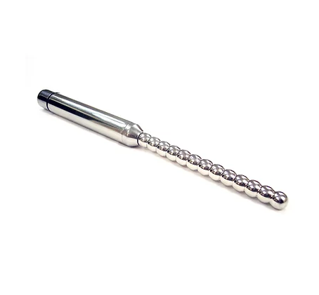 Rouge Stainless Steel Vibrating Ribbed Urethral Probe Secondary image
