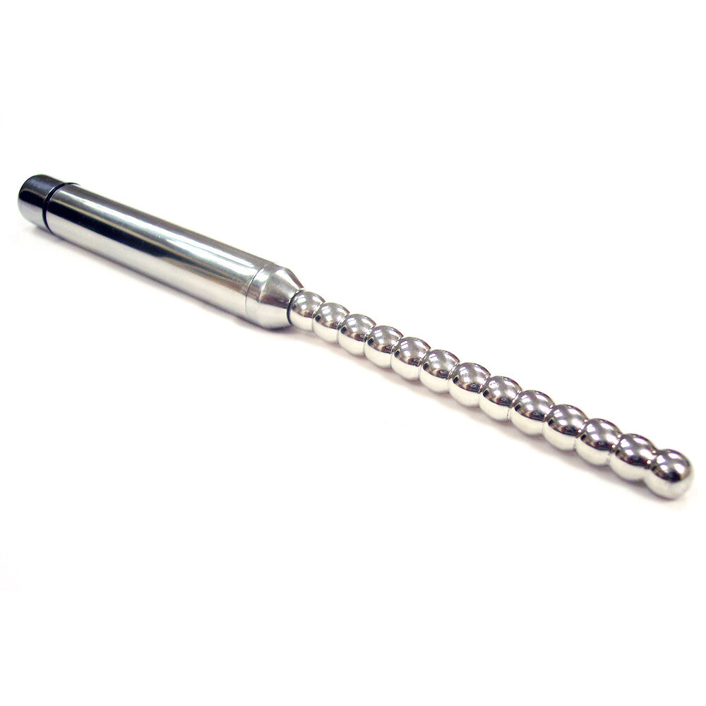 Rouge Stainless Steel Vibrating Ribbed Urethral Probe Default Title > Bondage Gear > Medical Instruments