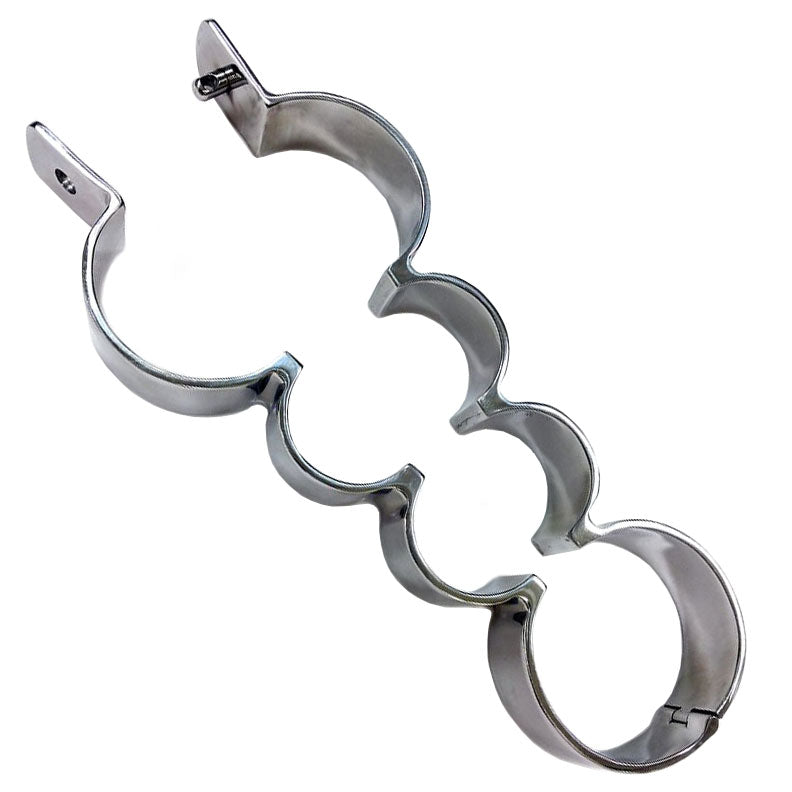 Rouge Stainless Steel Heavy Metal Wrist and Ankle Binder – 15 Inch Restraint > Bondage Gear > Restraints