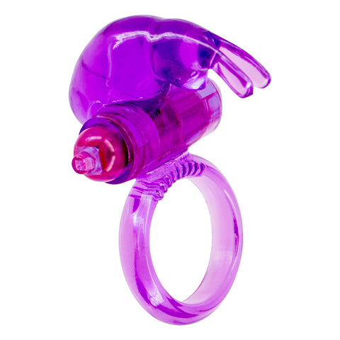 Rabbit Ultra Soft Vibrating Silicone Cock Ring Purple > Sex Toys For Men > Love Ring Vibrators