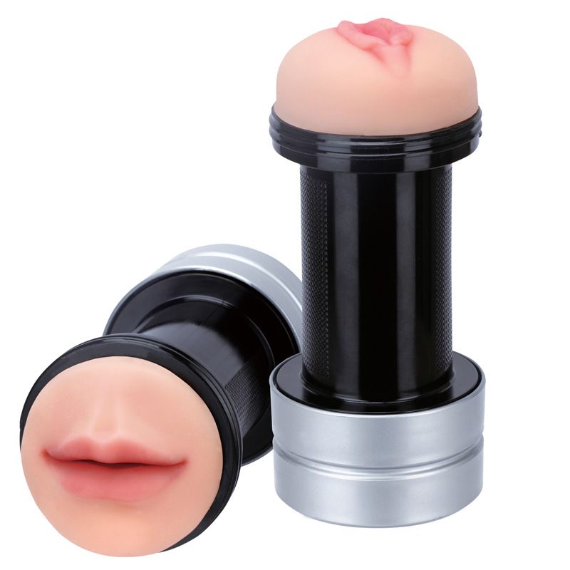Realstuff 2 In 1 Mouth And Vagina Hummer Masturbator Default Title > Sex Toys For Men > Masturbators