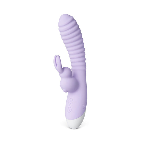 Rechargeable 12 Speed Purple Silicone Rabbit Vibrator Default Title VIBRATORS-RABBIT