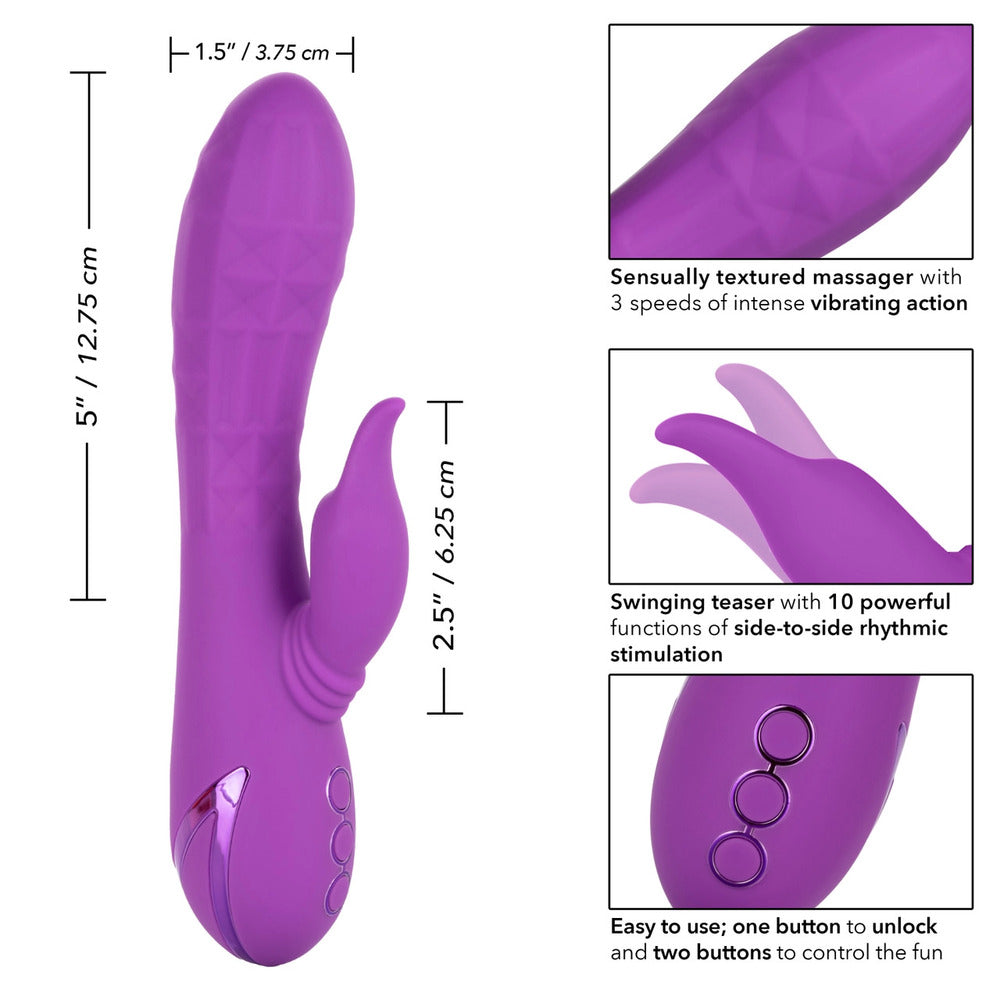 Rechargeable Valley Vamp Clitoral Vibrator With Rhythm Vibrators - G Spot