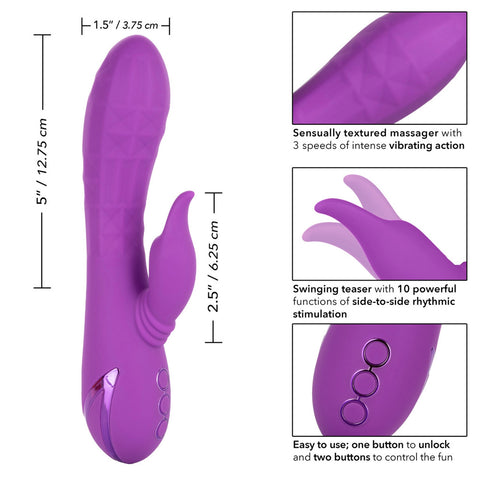 Rechargeable Valley Vamp Clitoral Vibrator With Rhythm Vibrators - G Spot