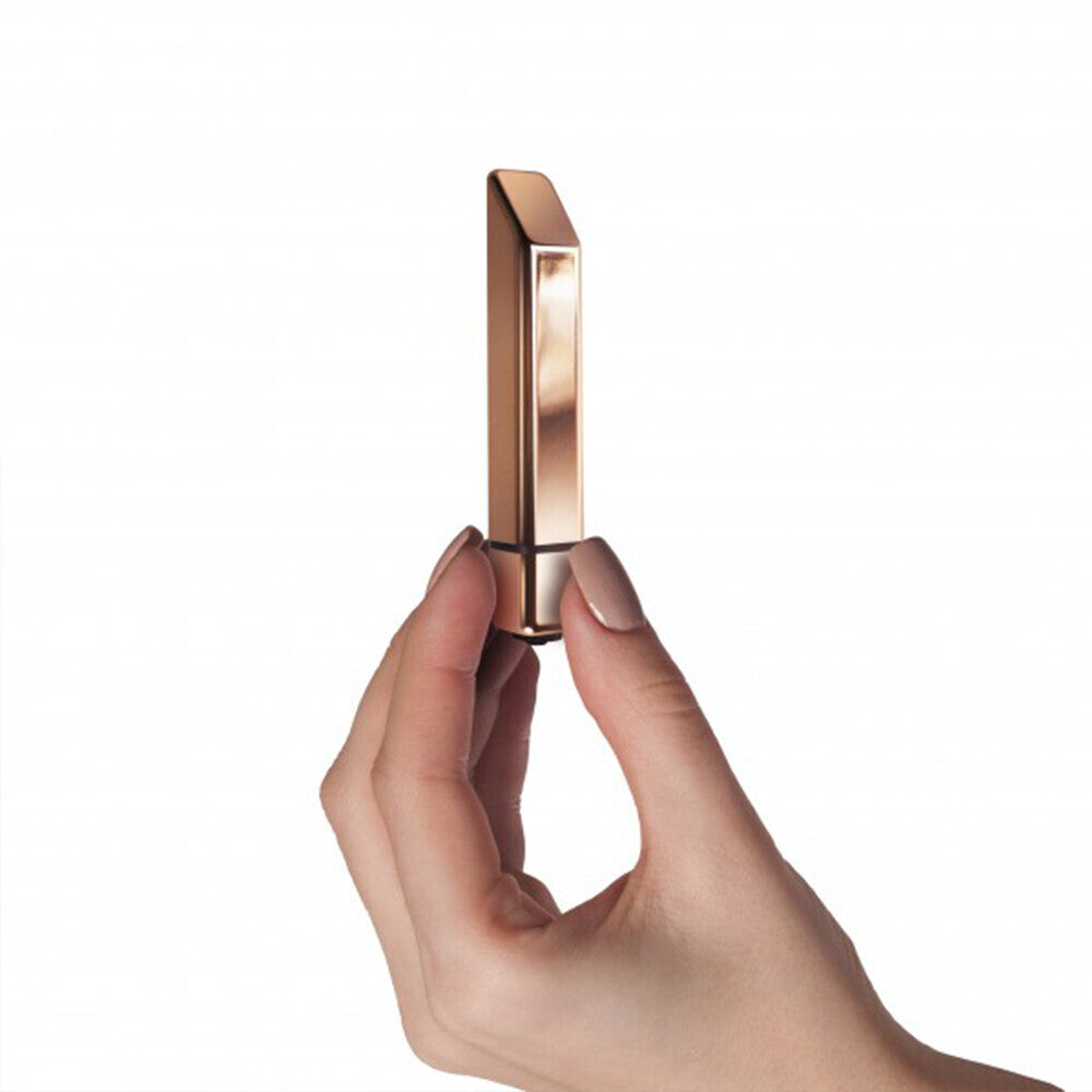 Rocks Off Bamboo Rose Gold Mini Vibrator Compact Luxury Secondary image