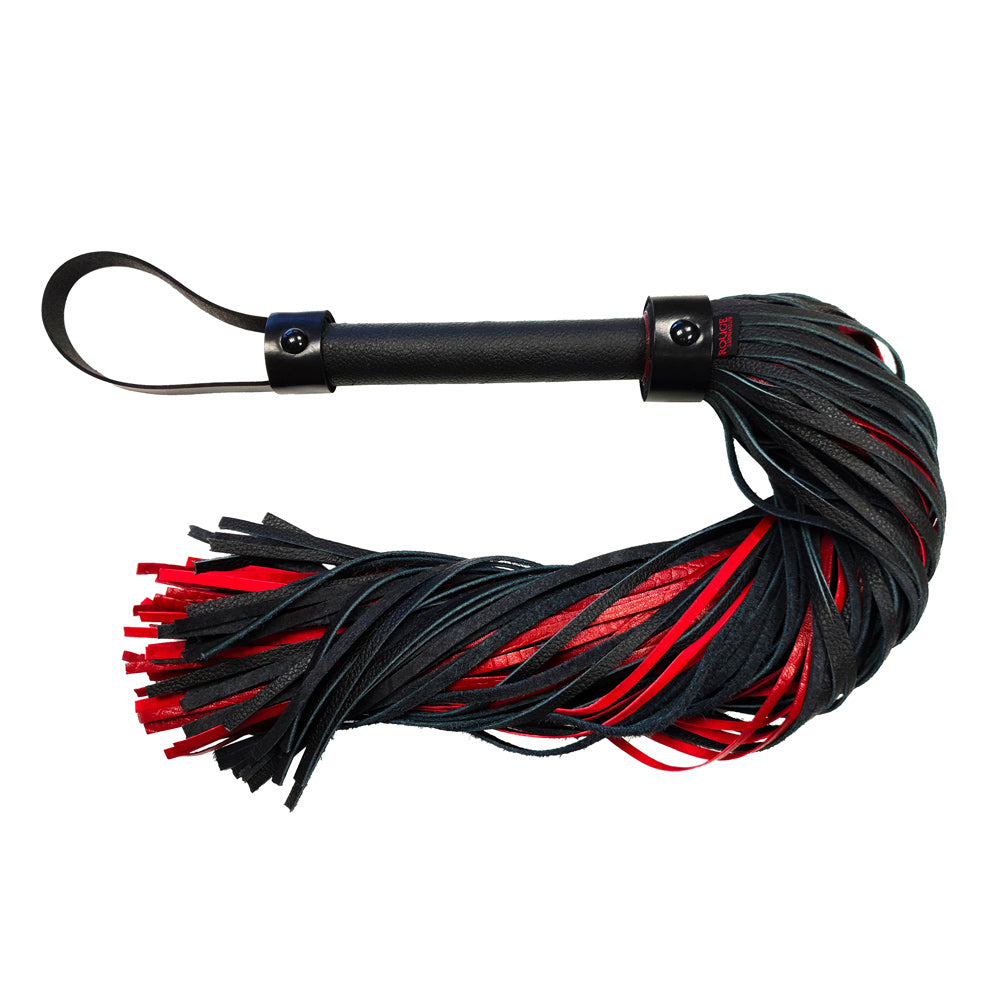 Rouge Garments Luxury Burgundy Croc Leather Flogger Whip > Bondage Gear > Whips & Floggers Main image