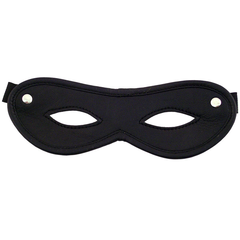 Rouge Garments Open Eye Leather Mask Black For Intimacy Default Title > Bondage Gear > Masks