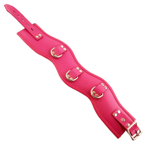 Rouge Garments Pink Padded Posture Collar Leather Adjustable Default Title > Bondage Gear > Collars