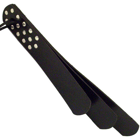 Rouge Garments Three Flap Paddle Black > Bondage Gear > Paddles