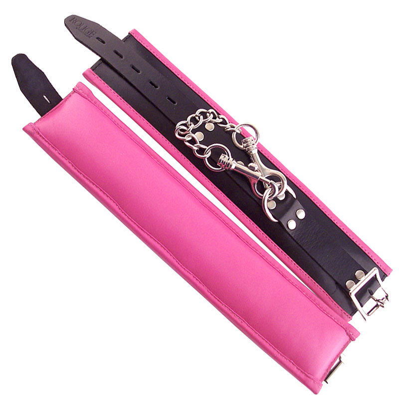Rouge Garments Wrist Cuffs Padded Pink Trimmed Default Title > Bondage Gear > Restraints