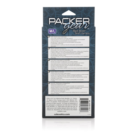 Packer Gear Boxer Harness Black Medium to Large Bodyforms