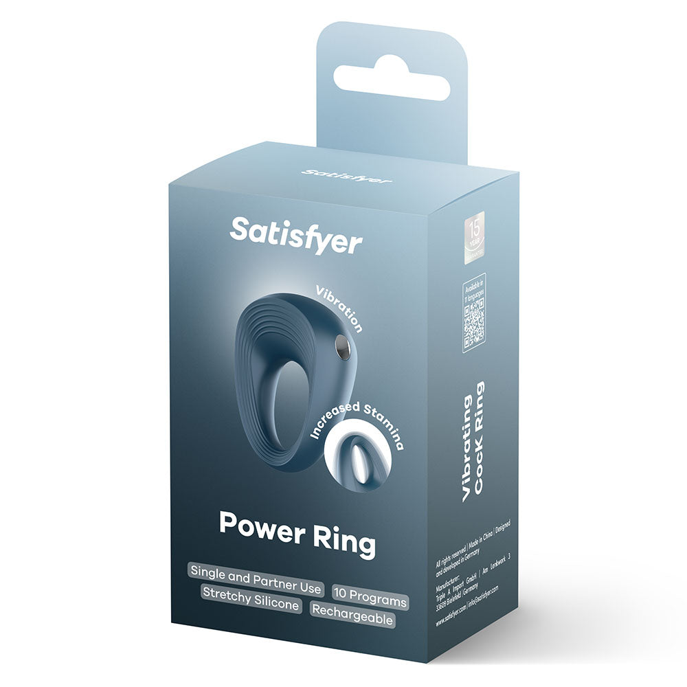 Satisfyer Ring 2 Power – Silicone Vibrating Cock Ring with 10 Vibration Programs > Cock Ring > Vibrating