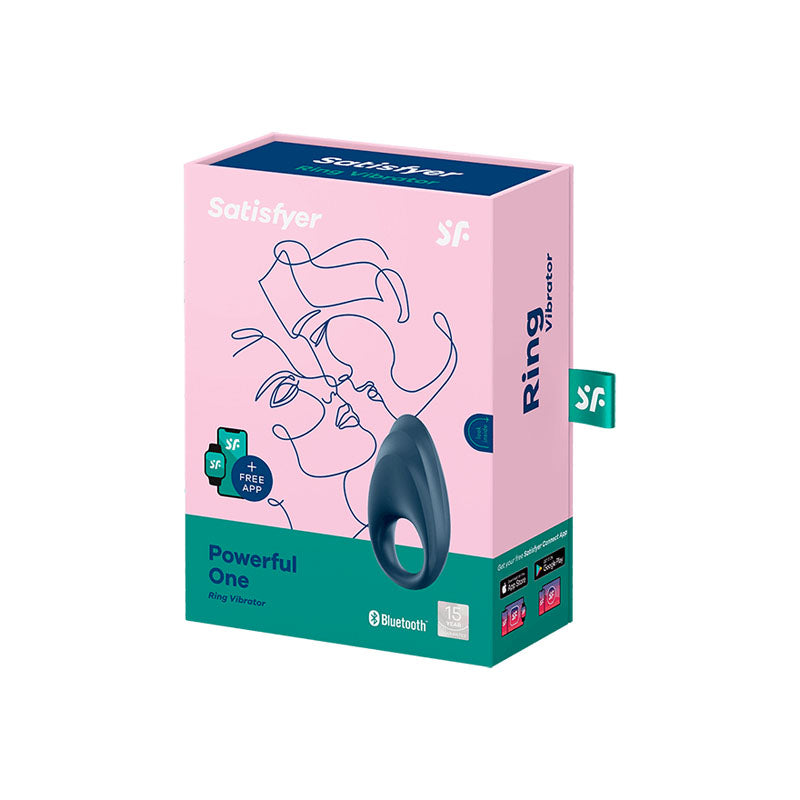 Satisfyer App Enabled Strong One Silicone Cock Ring Blue > Sex Toys > Remote Control Toys