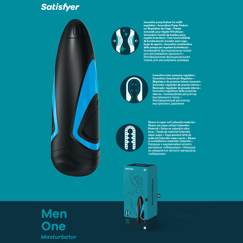Satisfyer Men One – Precision-Engineered Male Masturbator Black > Sex Toys For Men > Masturbators > Vibrating