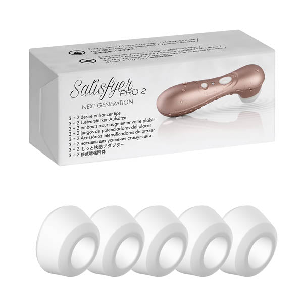 Satisfyer Pro 2 Replacement Silicone Climax Tips Set of 2 – Silicone Accessories > Sex Toys > Replacement Parts