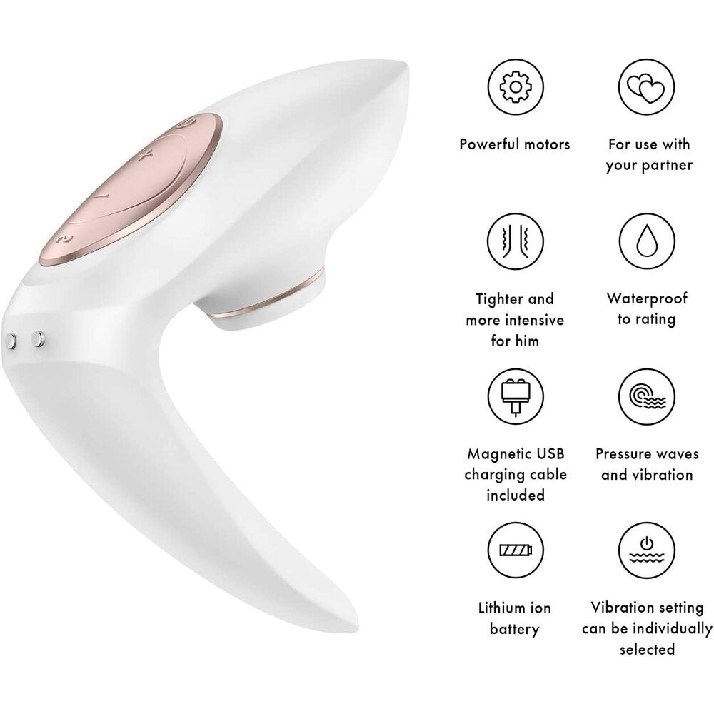 Satisfyer Pro 4 Couples – Body-Safe Silicone U-Shaped Couple Vibrator > Sex Toys > Couples Toys