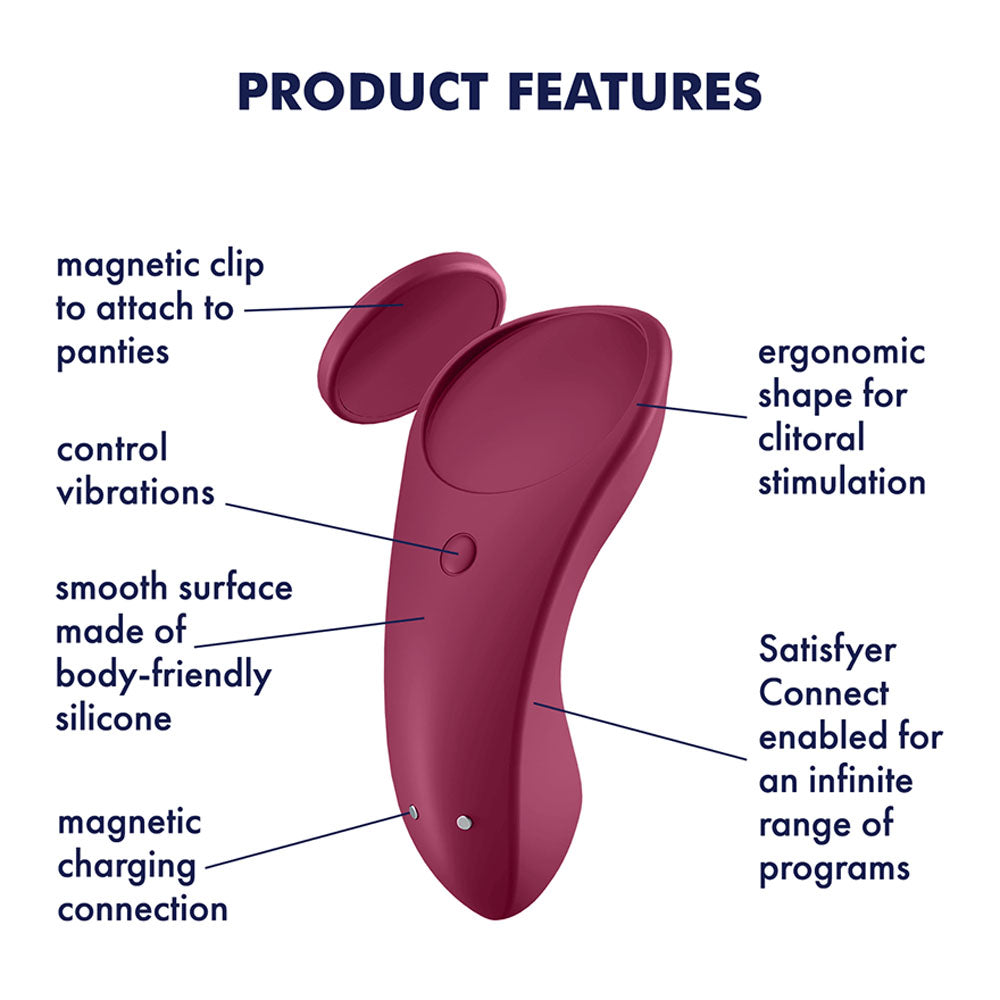 Satisfyer Sexy Secret App Controlled Panty Vibrator – Remote-Controlled Vibrator > Sex Toys For Ladies > Panty Vibes