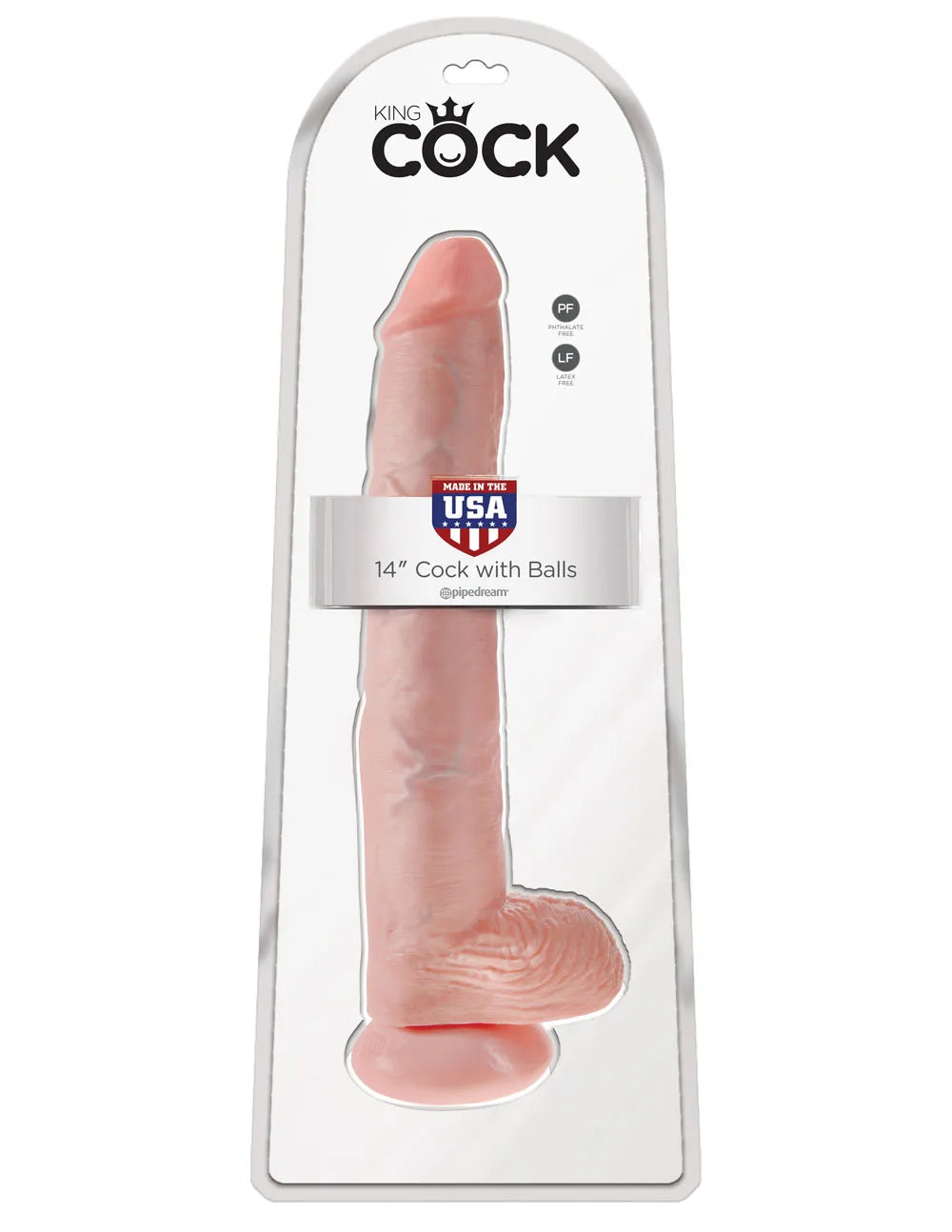 Pipedream King Cock 14 Inch Suction-Style Dildo with Balls > Dildos > Oversized Toys
