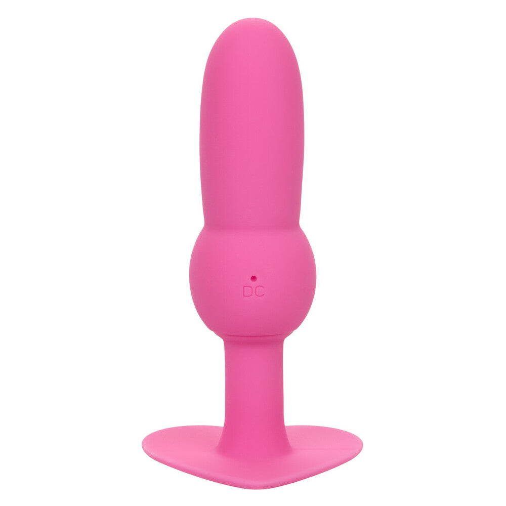 First Time Vibraing Beaded Probe Pink Butt Plugs