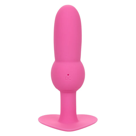 First Time Vibraing Beaded Probe Pink Butt Plugs