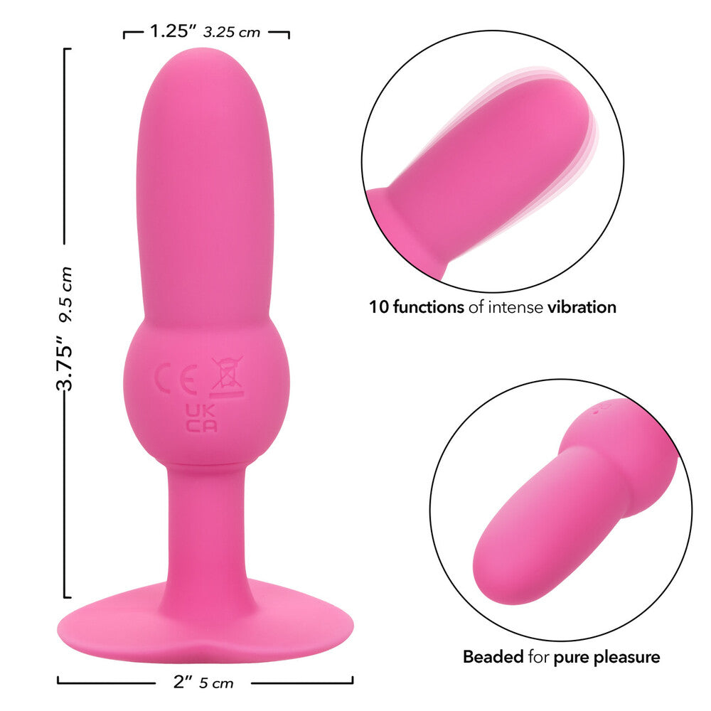 First Time Vibraing Beaded Probe Butt Plugs