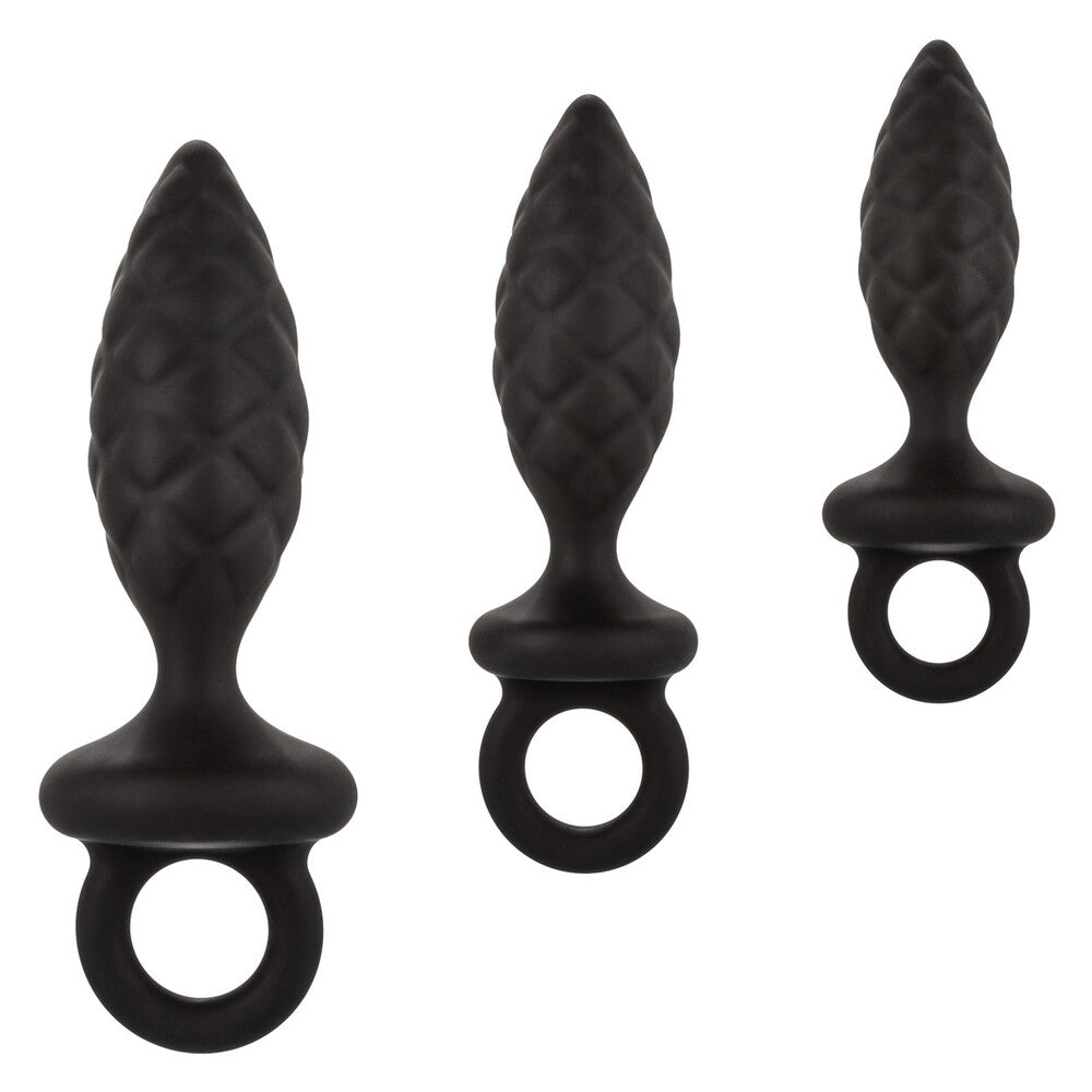 Silicone Anal Probe Kit – 3 Piece Graduated Anal Plug Set > Anal Range > Butt Plug Kits Main image