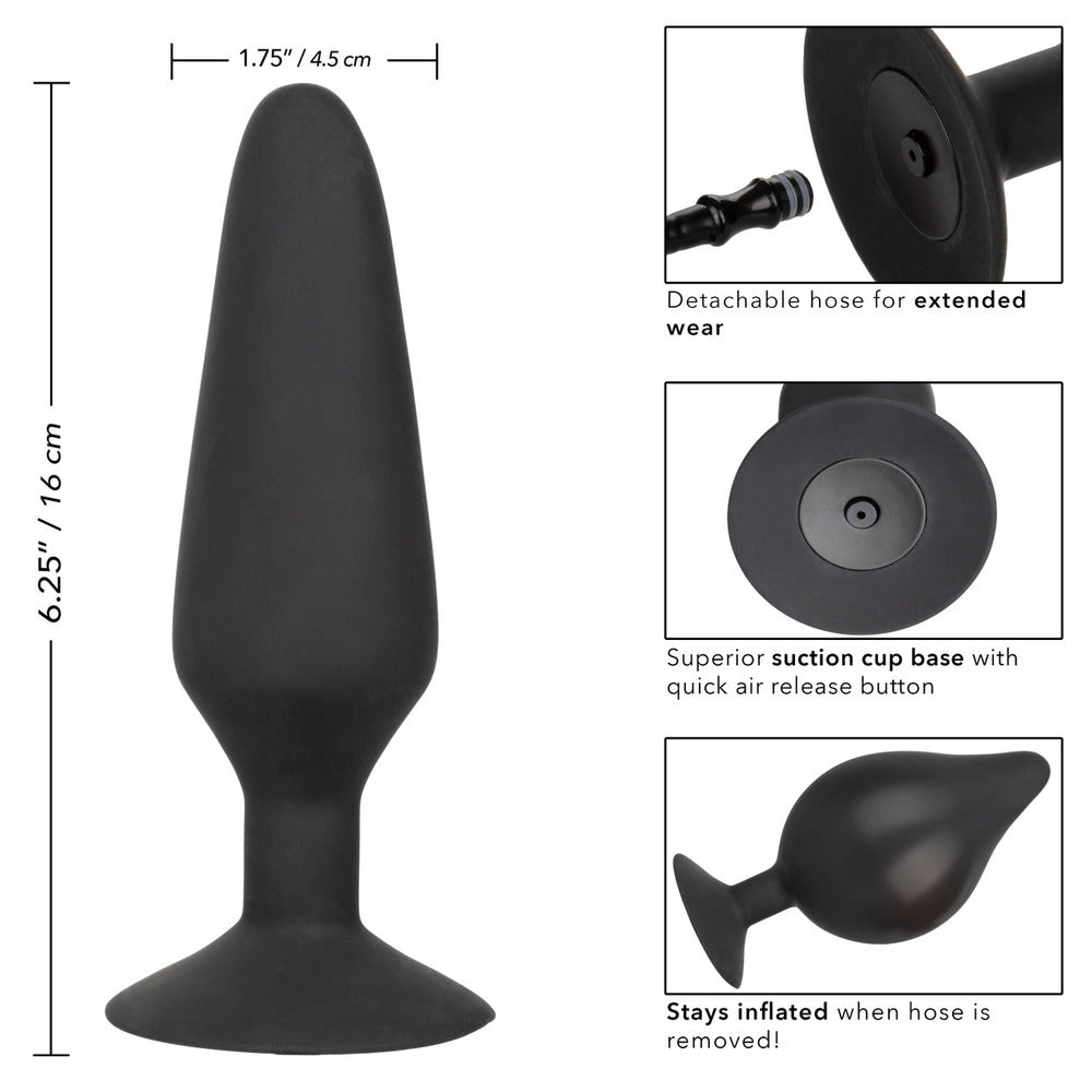 CalExotics Xl Silicone Inflatable Anal Butt Plug With Bulb Butt Plugs