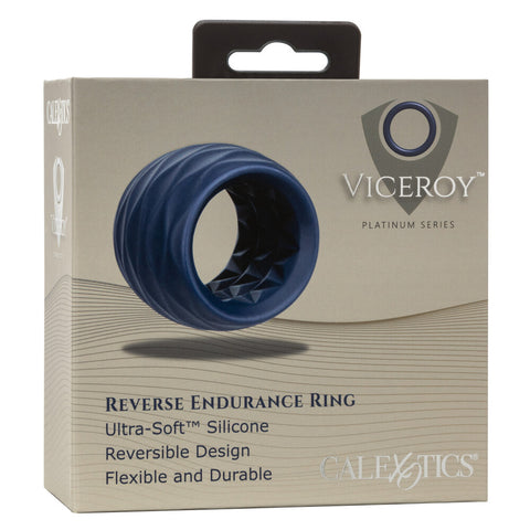 Viceroy Reverse Endurance Silicone Cock Ring With Dual Texture > Sex Toys For Men > Love Rings