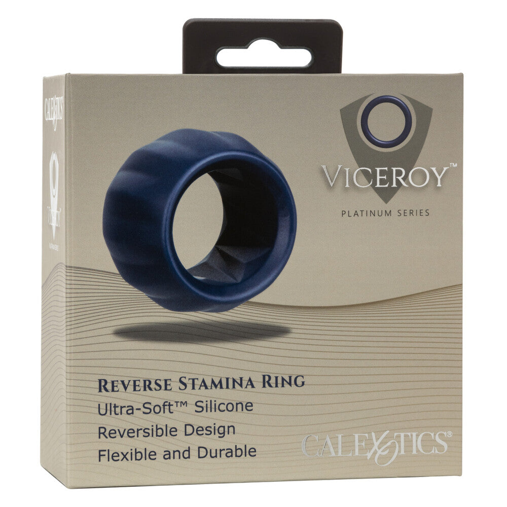 Viceroy Reverse Stamina Silicone Cock Ring With Textures > Sex Toys For Men > Love Rings